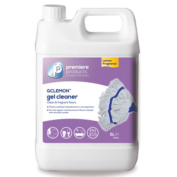 POLISH AND FLOOR MAINTAINERS, Gel Cleaner, G.C. Lemon(TM), Premiere Products, Case of 2 x 5 litres