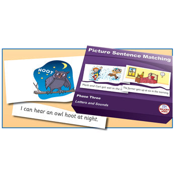 SMART PHONICS, PICTURE SENTENCE MATCHING PUZZLES, Phase Three Set 1, Set