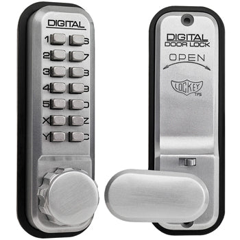 LOCKEY DIGITAL LOCKS, Mortice Latch Deadbolt, With Internal Handle, With Holdback, Type 2435, Each
